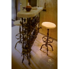 A wrought iron bar stool - luxury furniture (NBK-116)