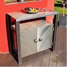 A stainless steel cabinet - modern furniture (NBK-130)