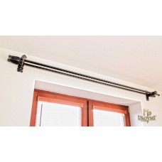 Wrought iron double curtain rod (DPK-91)