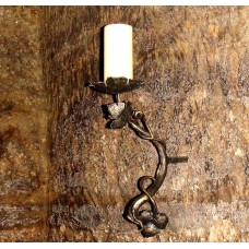 A wrought iron candle holder - The vine branch  (SV/31)