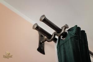 Wrought iron double curtain rod (DPK-92)