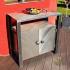 A stainless steel cabinet - modern furniture (NBK-130)