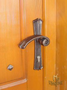 Wrought iron handles and backplates (DPK-190)