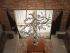 A wrought iron chandelier Root (SI0112)