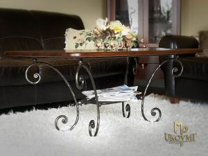 A wrought iron coffee table - luxury furniture (NBK-109)